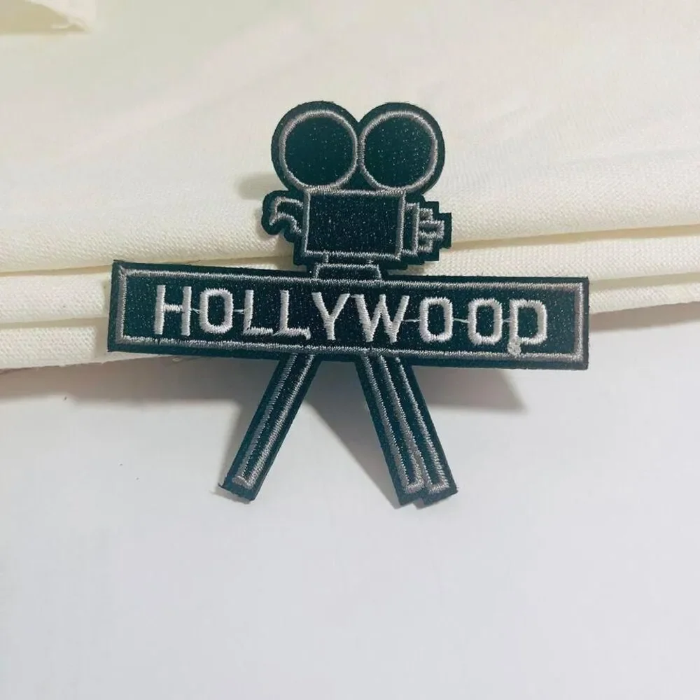 A31010-Hollywood Movie Camera-Iron‎ on patch